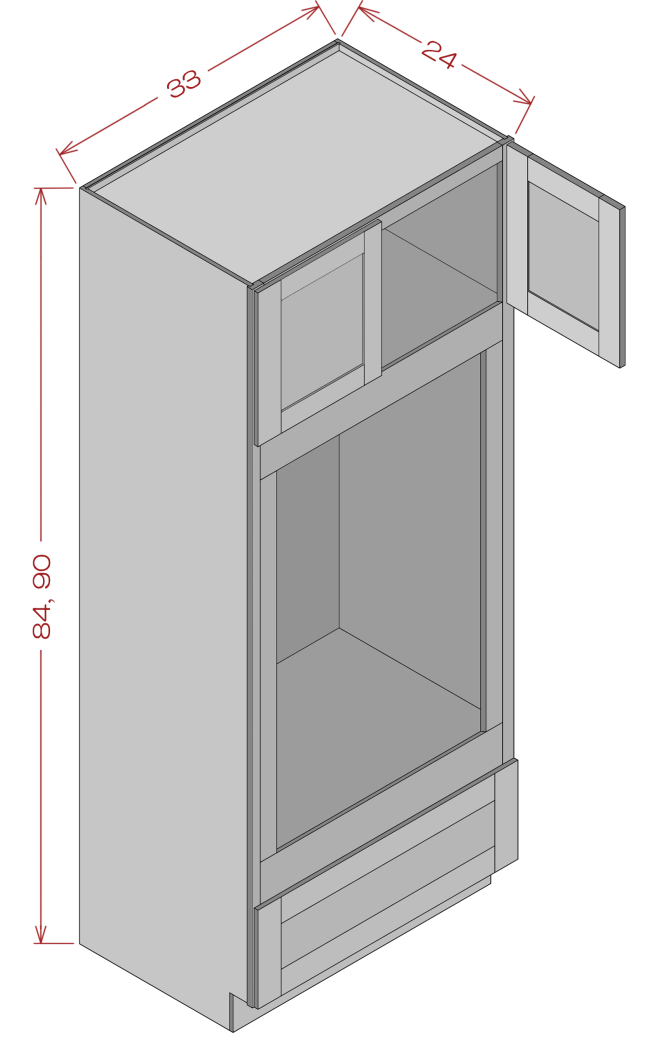 33''W*90''H*24''D