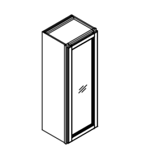 42'' High One Door Wall Cabinets
