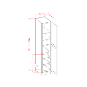 Two Door Utility Rollout Shelf Cabinet Kit