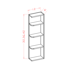 Open End Wall Cabinet Shelves