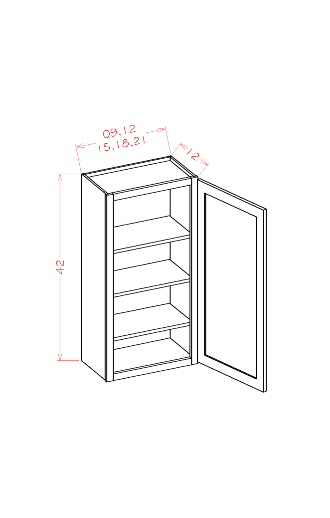 Casselberry Saddle Wall Cabinet - 18