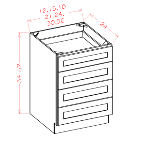 Four Drawer Bases