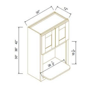 Wall Microwave Open Shelf