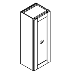 42'' High One Door Wall Cabinets