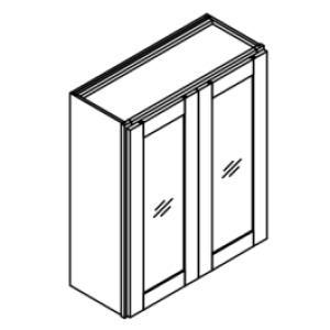 30'' High Two Door Wall Cabinets