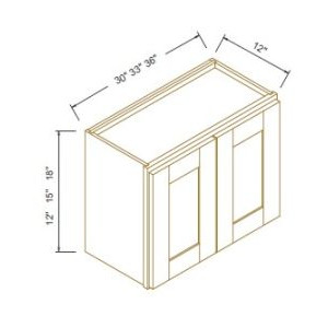 12''H Double Doors Wall Cabinets