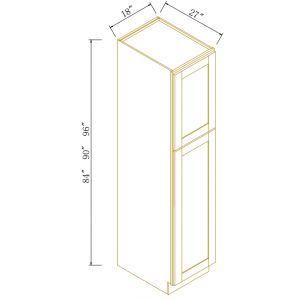 27''D Single door Wall Pantries