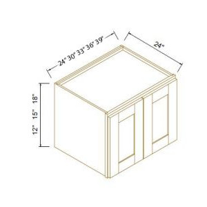 21''H Double Doors Wall Cabinets