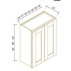 30'' H Double Doors Wall Cabinets