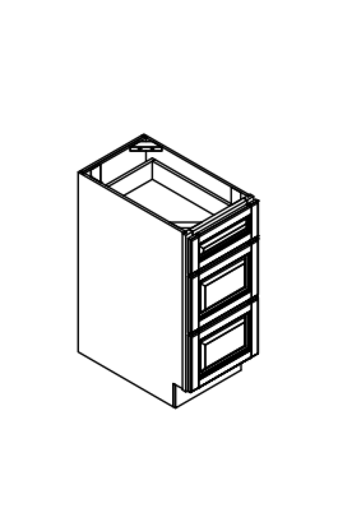 Three Drawer Base Cabinet- 33