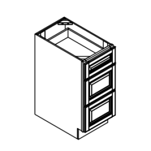Three Drawer Base Cabinet