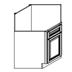 Diagonal Sink Base Cabinet