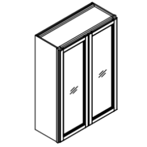 42'' High Two Door Wall Cabinets