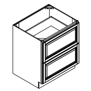Two Drawer Base Cabinet