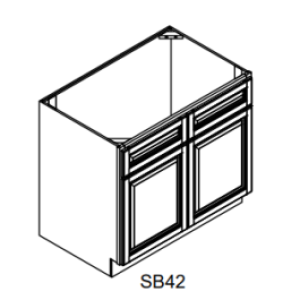2 Drawer Sink Base Cabinet