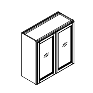 30'' High Two Door Wall Cabinets