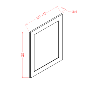 Vanity Decorative End Panel