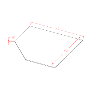 Diagonal Corner Sink Base Floor