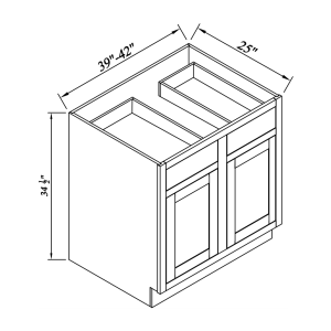 Double Drawers Double Doors Bases