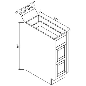 Three Drawer Bases