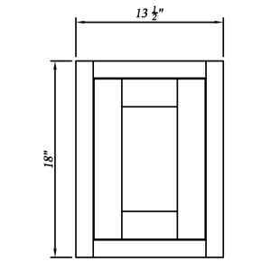 18'' H Wall Deco Door Panel/Sample Door