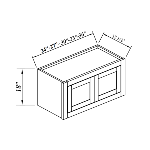 18''H Double Doors Wall Cabinets