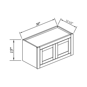 15''H Double Doors Wall Cabinets