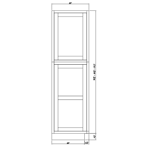 25'' W Tall Decorative Panels