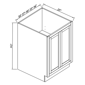 Full Height Door Bases-2Doors