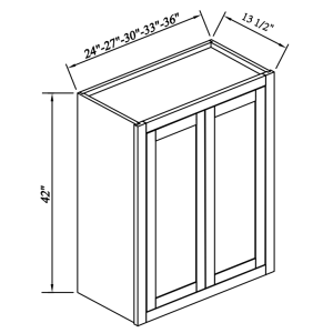 42''H Double Doors Wall Cabinets