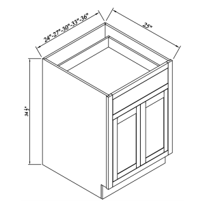 Single Drawer Double Doors Bases
