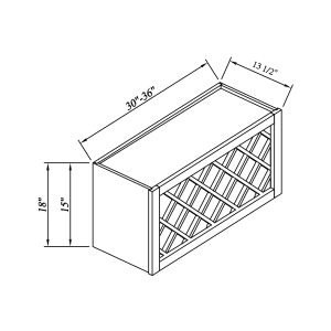 Wall Wine Rack With Lattice Panels