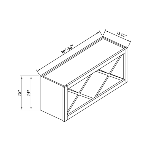 Wall Wine Rack With X Divider Cube Insert