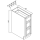 INSET ORIGAMI WHITE-BASE DRAWER PACK CABINET 21''W*25''D*34-1/2''H 3DRAWERS
