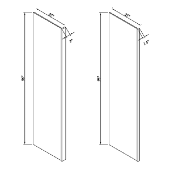 INSET TRUFFLE BROWN-REFRIGERATOR END PANEL 25