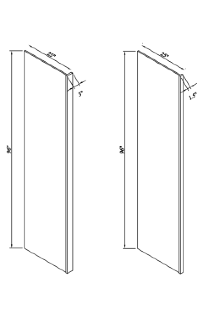 INSET TRUFFLE BROWN-REFRIGERATOR END PANEL 25
