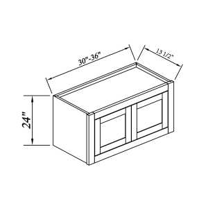 24''H Double Doors Wall Cabinets
