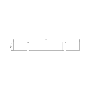 Square Decorative Leg-Large