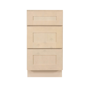 Lancaster Series Stone Wash Finish Shaker Vanity Drawer Base Cabinet with 3 Drawers W18