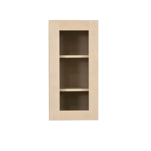 Lancaster Series Stone Wash Finish Shaker Wall Mullion Door Cabinet W12