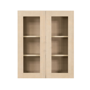 Lancaster Series Stone Wash Finish Shaker Wall Mullion Door Cabinet W24