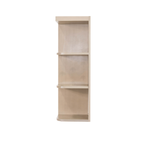 Lancaster Series Stone Wash Finish Shaker Wall Open End Shelf Left W12