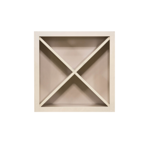 Lancaster Series Stone Wash Finish Shaker Wall Wine Rack X Cabinet W24