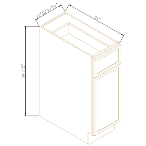 Single Door Single Drawer Bases