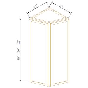 End Angle Wall Cabinets