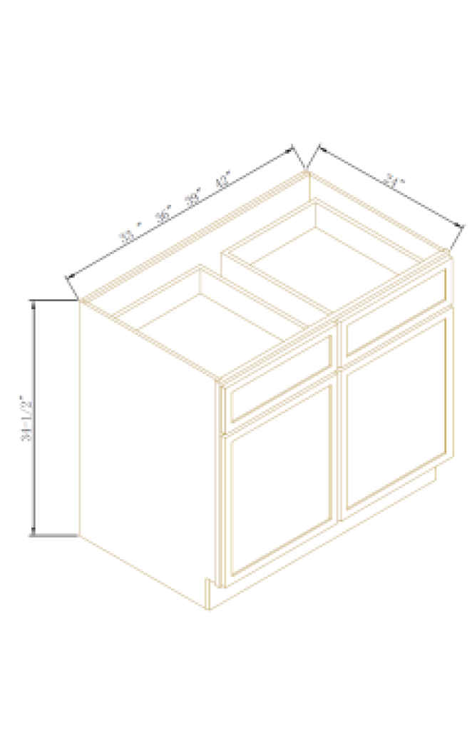 NEWTOWN CHARCOAL BLACK-BASE CABINET 42''W*24''D*34-1/2''H 2DOORS 2DRAWERS 1SHELF