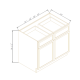 NEWTOWN CHARCOAL BLACK-BASE CABINET 42''W*24''D*34-1/2''H 2DOORS 2DRAWERS 1SHELF