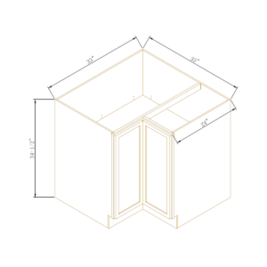 NEWTOWN CHARCOAL BLACK-BASE EASY REACH CABINET 33