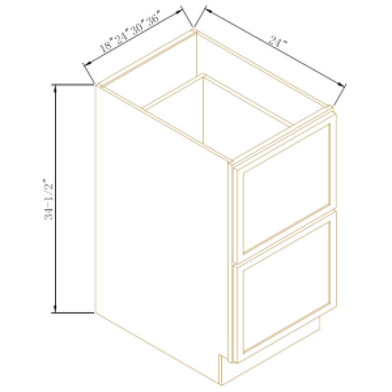 NEWTOWN JADE GREEN-BASE DRAWER PACK CABINET 30''W*24''D*34-1/2''H 2DRAWERS