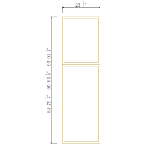 24'' W Tall Decorative Panels